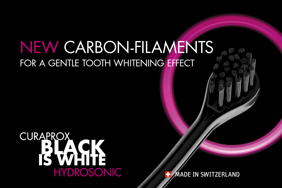 Curaprox Hydrosonic Blaci is White fogkefe Curaprox Hydrosonic Blaci is White fogkefe